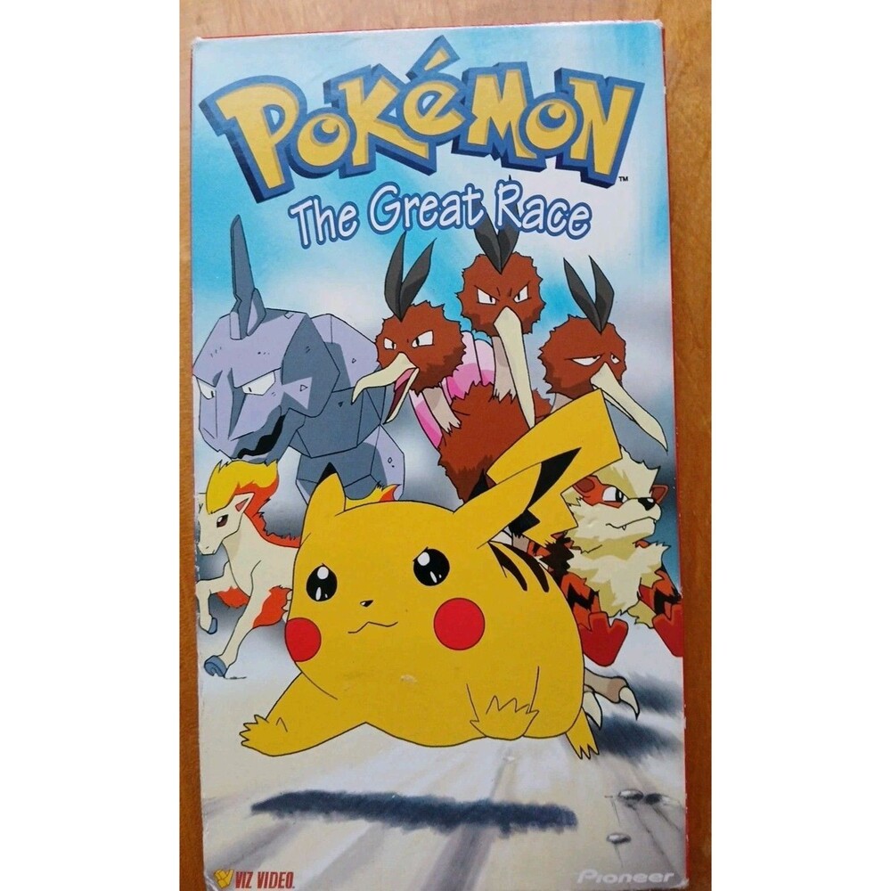 Pokemon Vol. 11: The Great Race (VHS, 1999) Works As It Should Opened Used